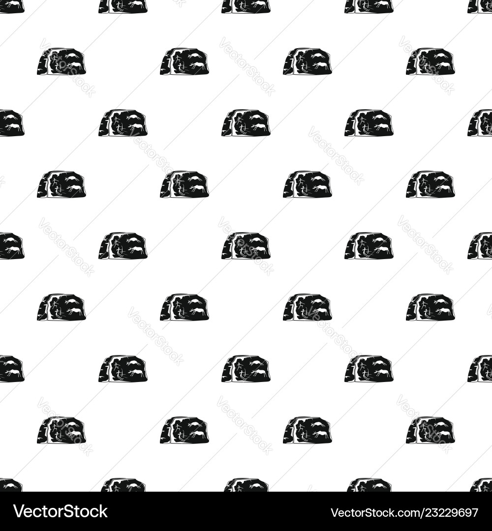 Cave painting pattern seamless Royalty Free Vector Image