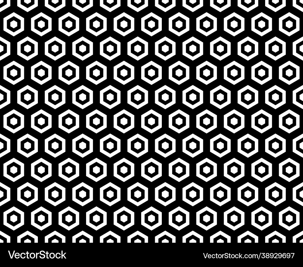 Seamless hexagon pattern background Seamless hexagon pattern background vector image