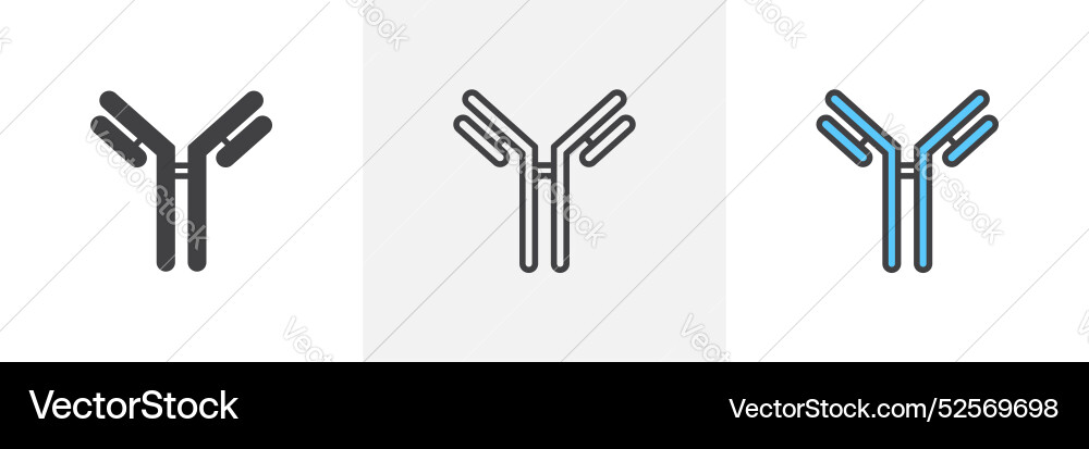 Antibody-Symbol auf weißem Hintergrund Antibody-Symbol auf weißem Hintergrund vektorbild