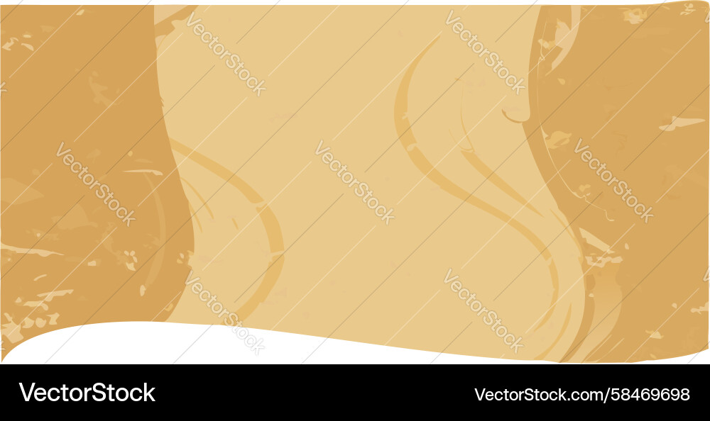 Golden Wavy Scroll Pattern Vector Image