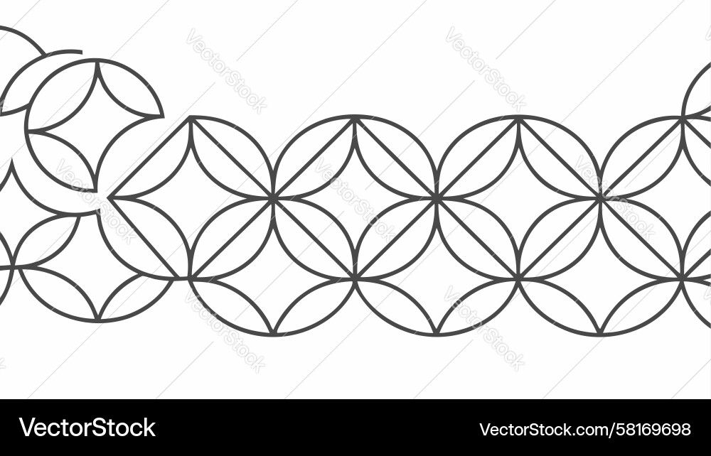 Interlocking Circle Pattern Vector Image
