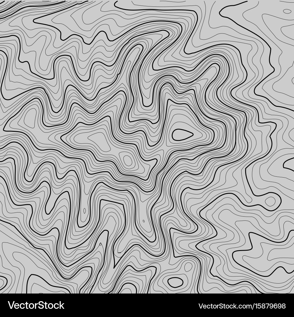 Topographic map background with space for copy Vector Image