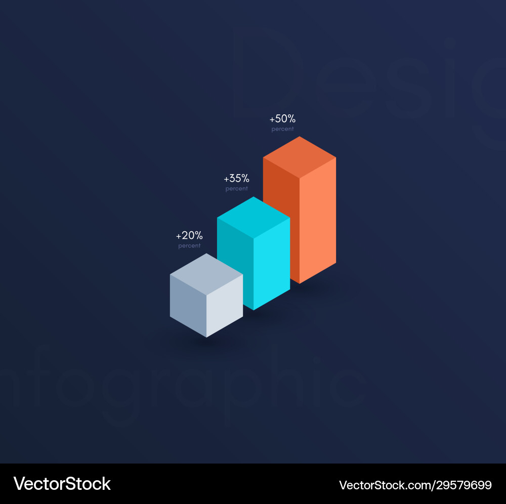 Graphic infographics template for creating web Vector Image