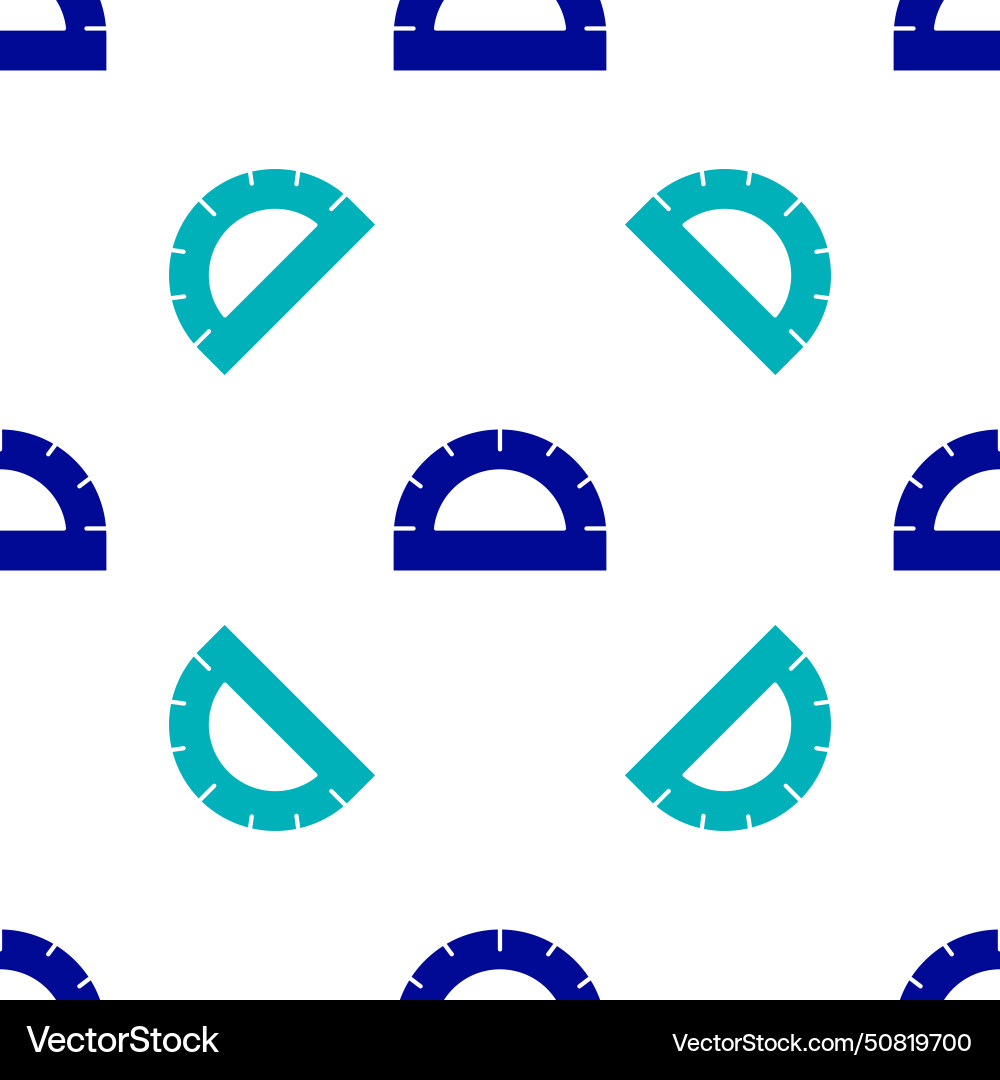 Blue protractor grid for measuring degrees icon Blue protractor grid for measuring degrees icon vector image