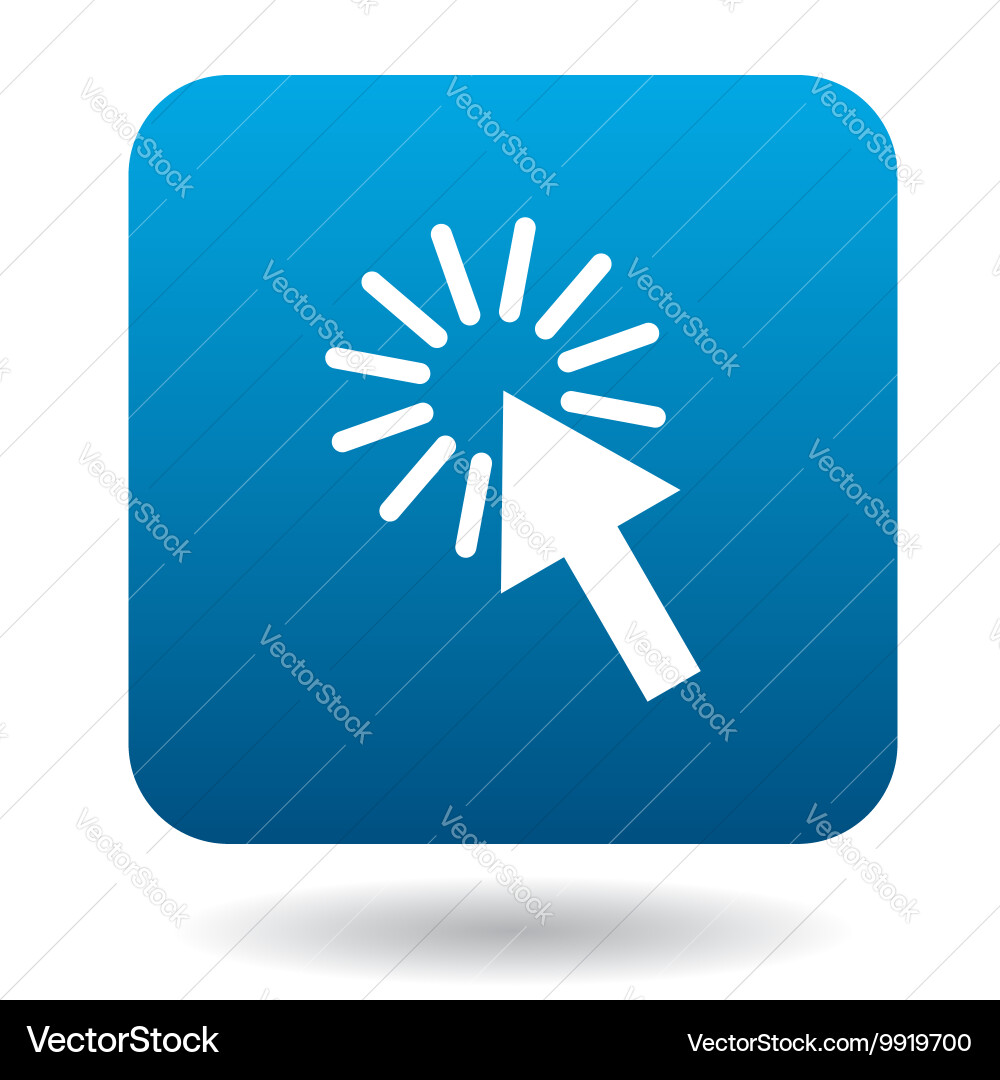 Computer mouse cursor icon simple style vector image