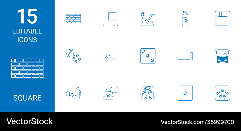 Square icons (36999700) – Free Vector | VectorStock