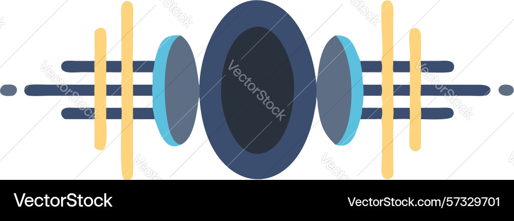 Abstract sound wave or data flow visualization vector image