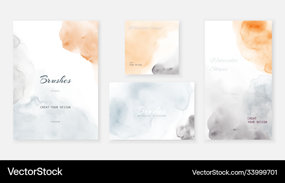 Creative abstract template background set Creative abstract template background set vector image