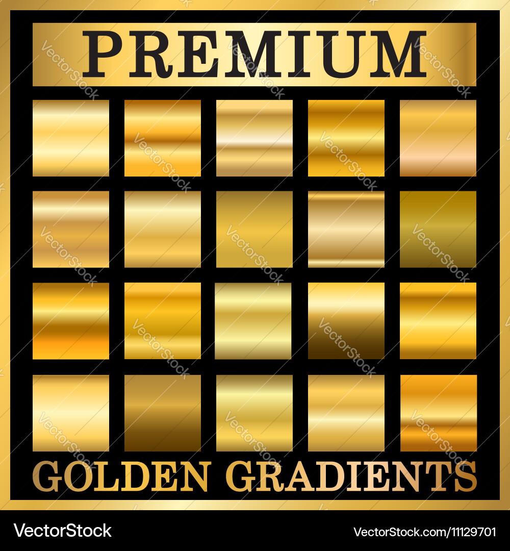 Gold Texture Square Patterns vector image