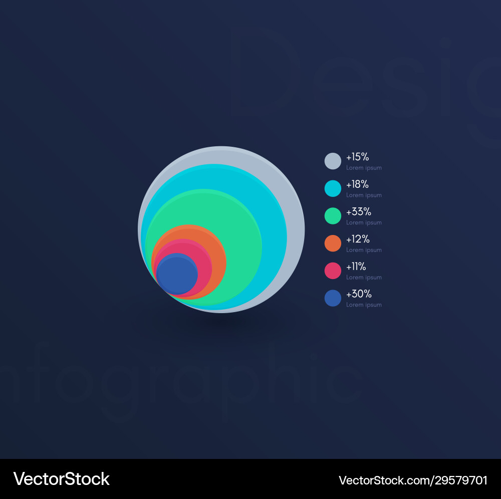 Graphic infographics template for creating web Graphic infographics template for creating web vector image