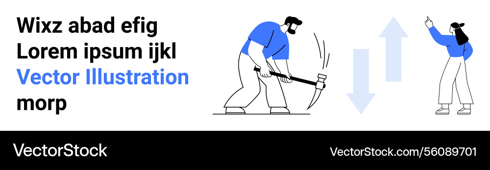 Workers collaborating on tasks with tools Workers collaborating on tasks with tools vector image