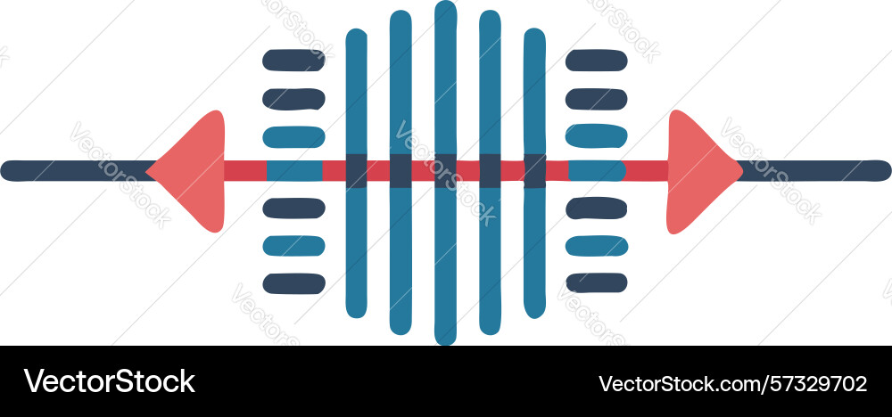 Abstract data flow icon digital information vector image