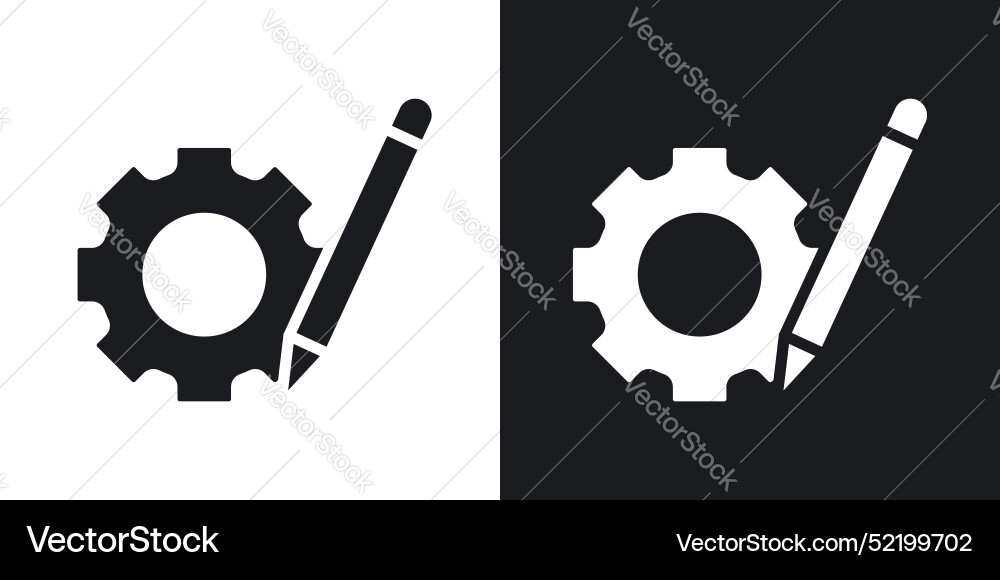 Customize settings icon set in solid style Customize settings icon set in solid style Vector Image