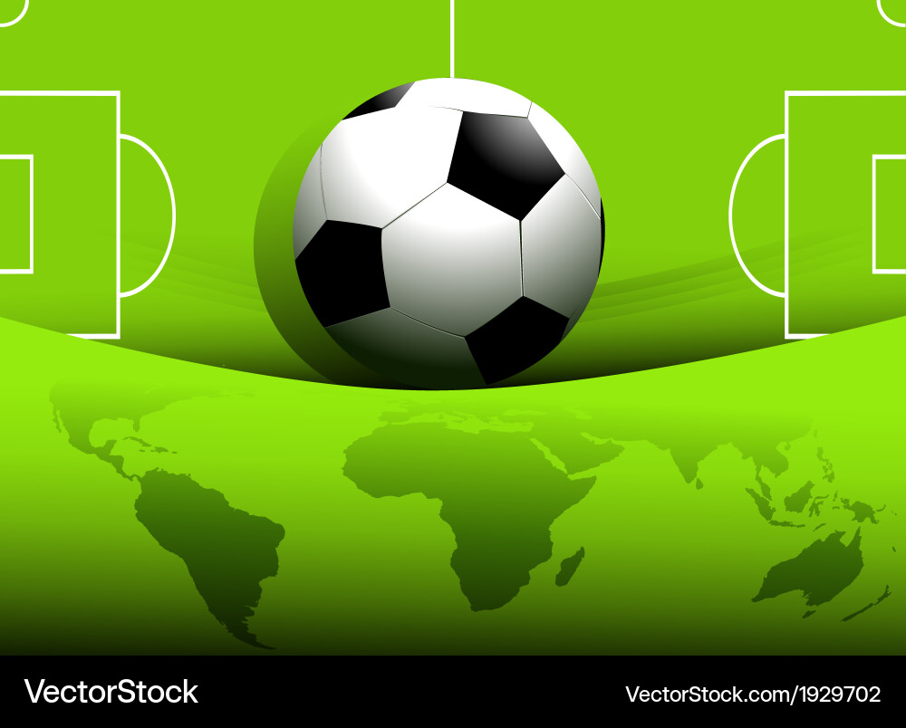 Hintergrund des Fußballs Vektorbild