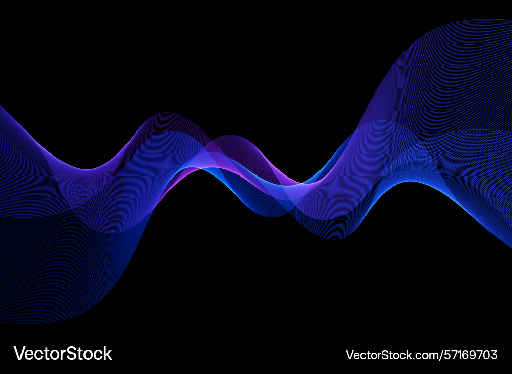 Abstract shiny color gold wave luxury background Vector Image