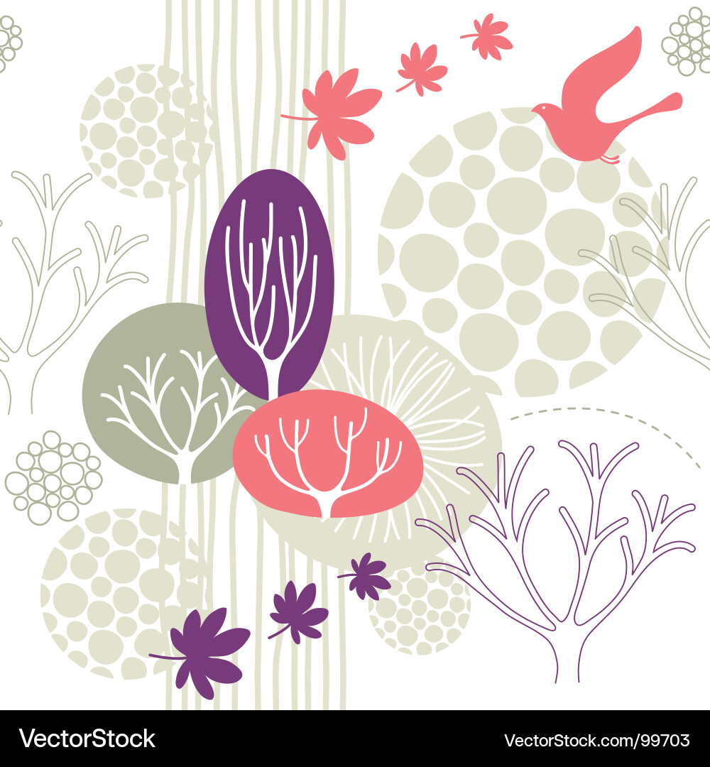 Botanical Leaf Pattern Vector Image
