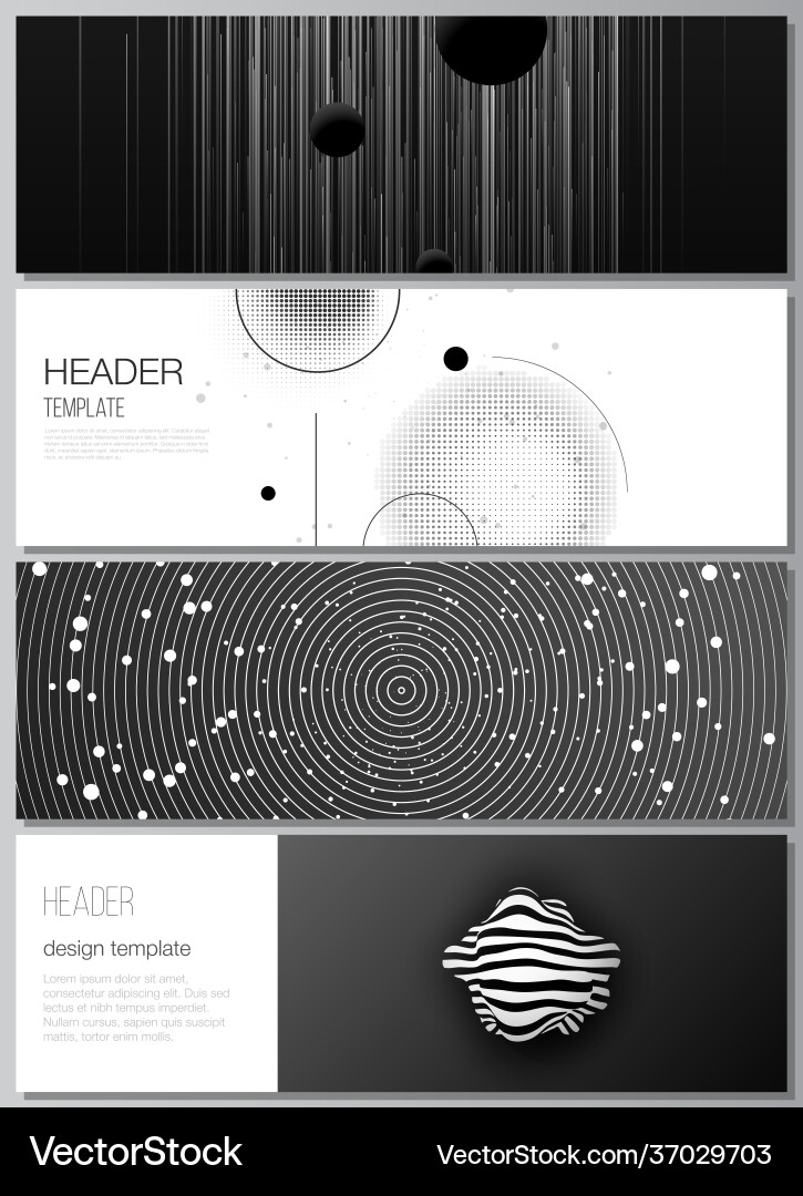 Layout headers banner design templates Layout headers banner design templates vector image
