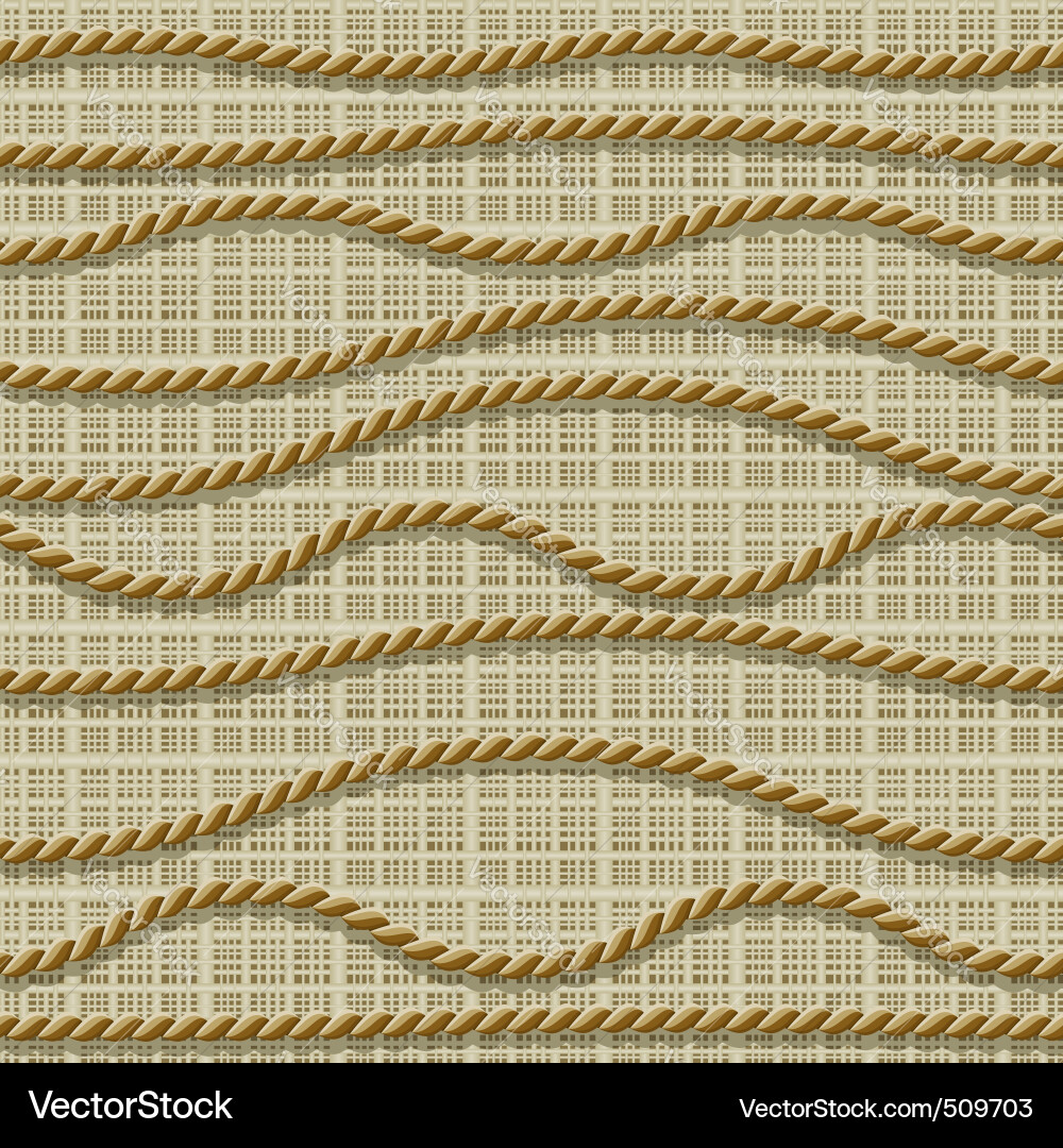 Rope Pattern Seamless Vector Image