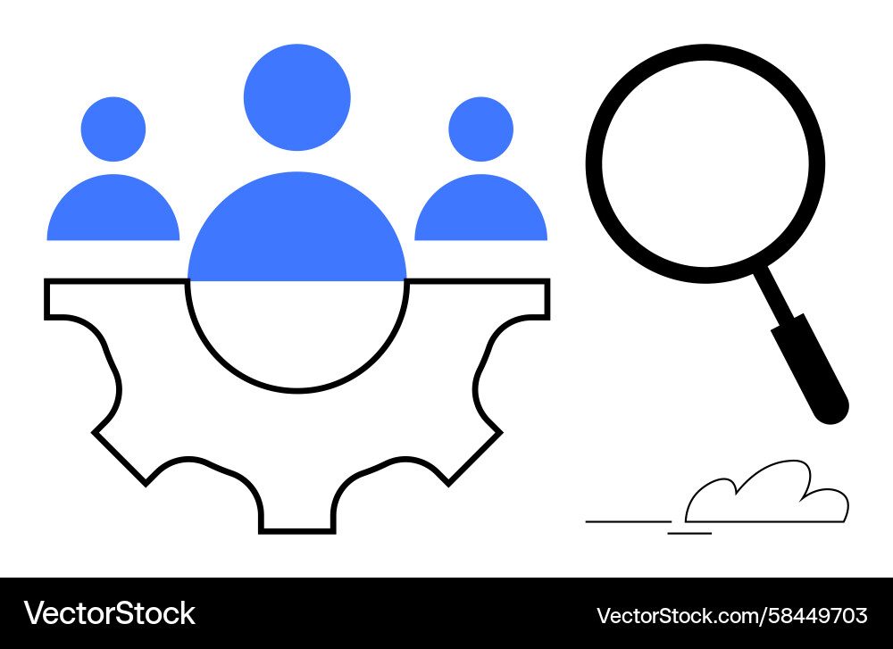Teamwork & Problem Solving Vector Image