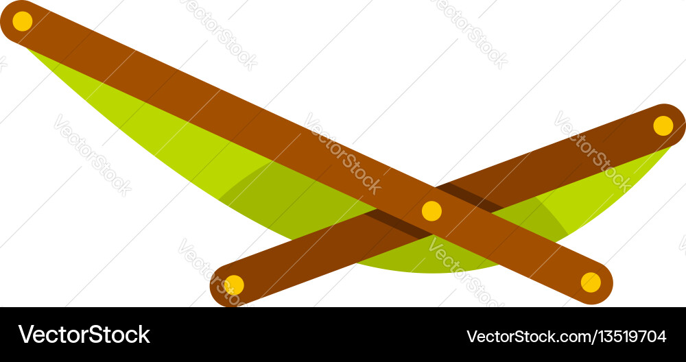 Beach chaise icon flat style Beach chaise icon flat style Vector Image