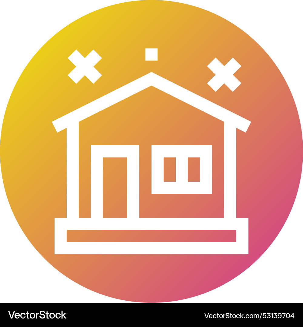 Clean House Icon Design Royalty Free Vector Image