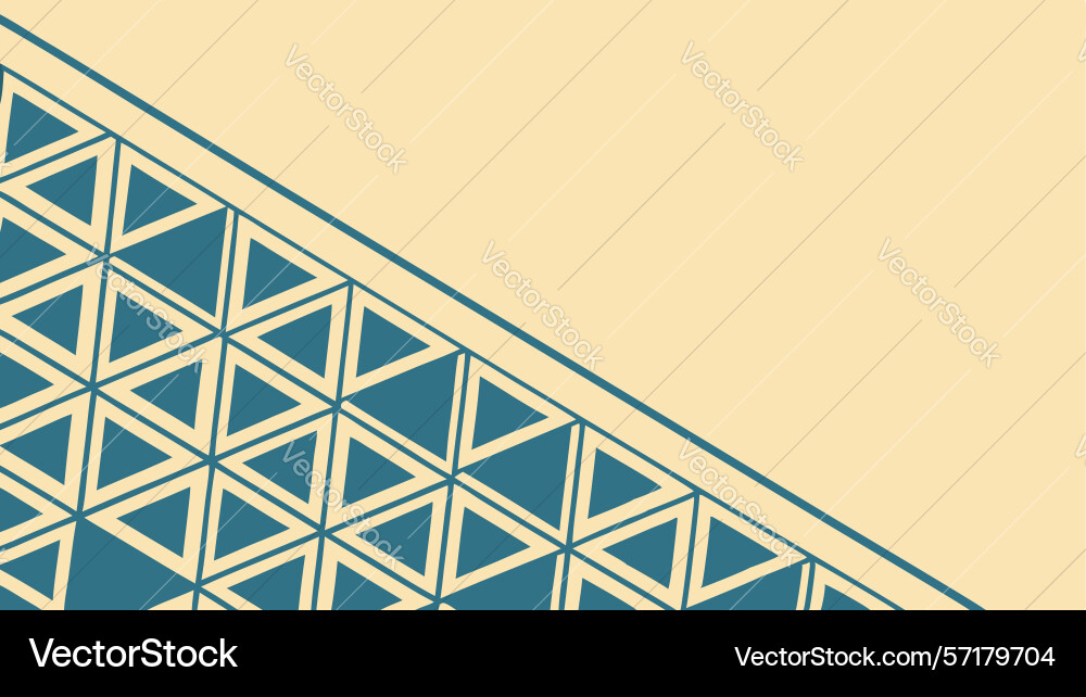 Diagonal geometric triangle pattern abstract vector image