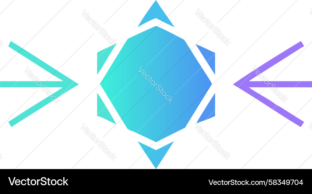 Dynamic Arrow Connection Icon Vector Image