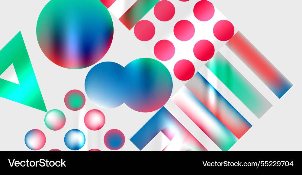 Triangles circles squares rectangles design Triangles circles squares rectangles design vector image