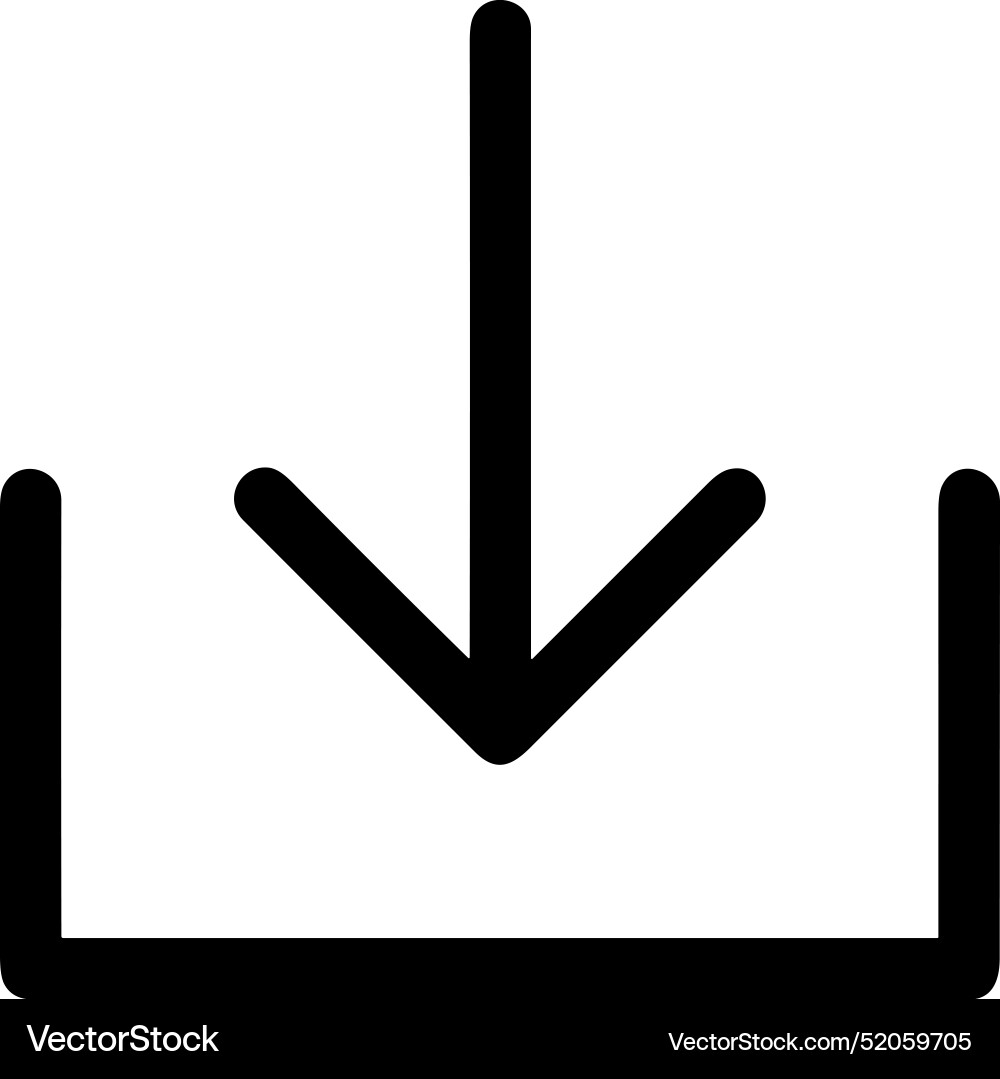 Upload outline icon symbol image Vector Image