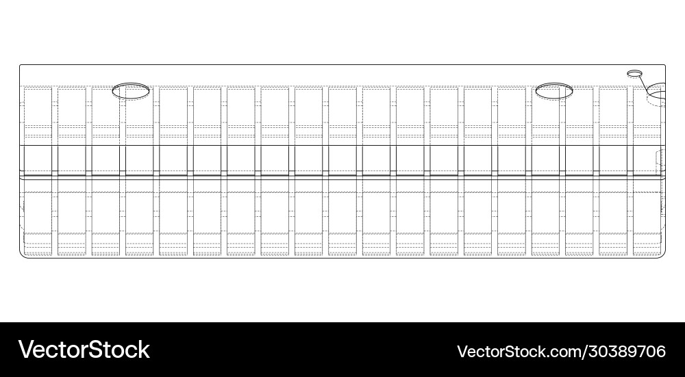 3d Mikrochip Rendering Vektorbild