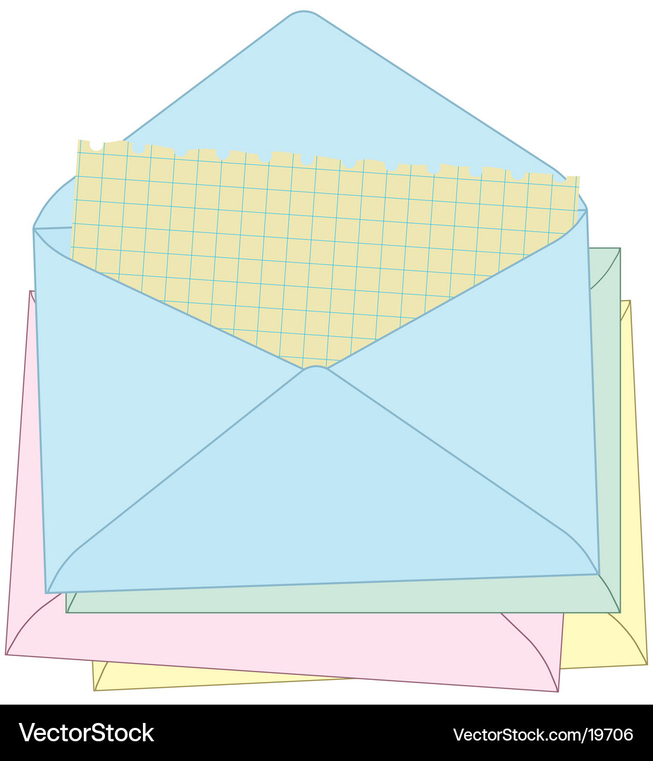 Sending Envelope Vector Image