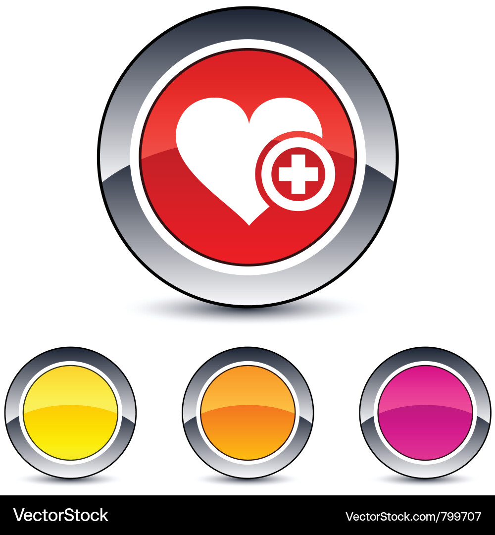 Add to vavorite round button vector image