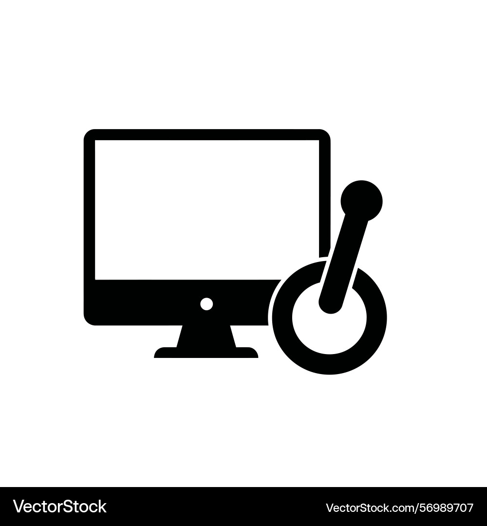 Computer loading icon Vector Image