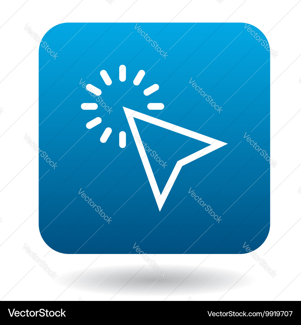 Pointer cursor icon simple style Vector Image