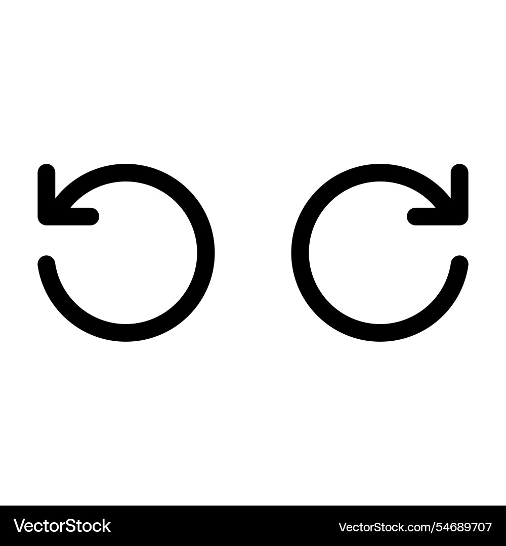 Reload and rotate icon Vector Image