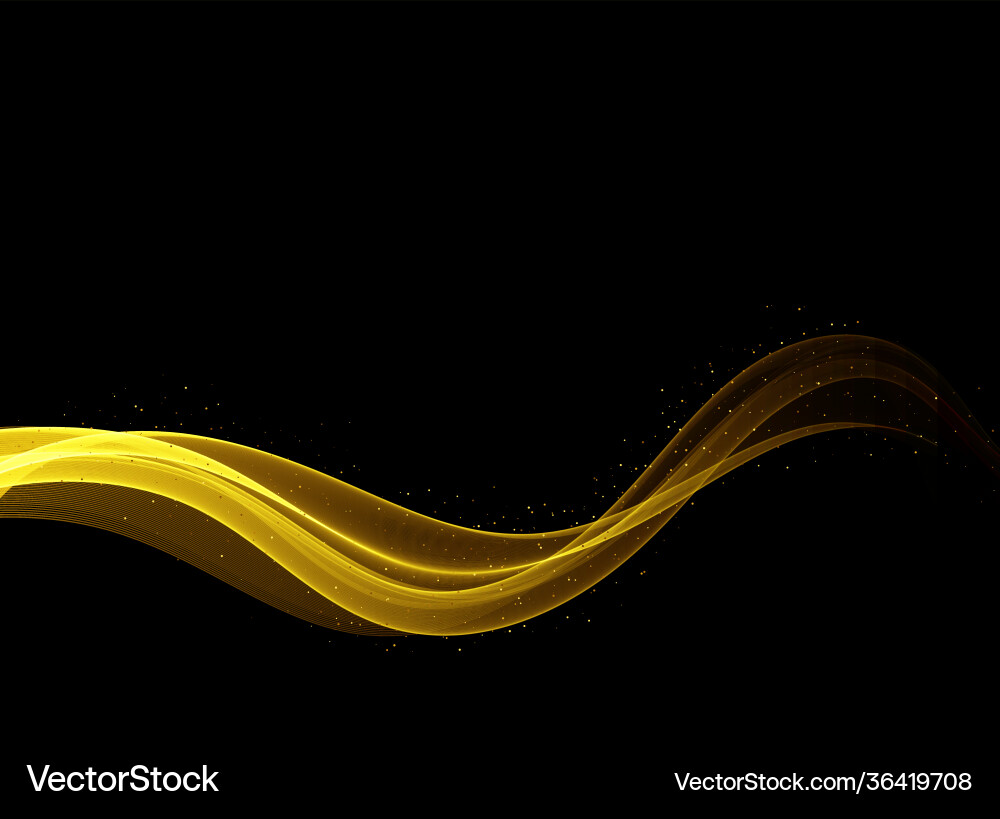 Abstract smooth shiny color golden wave design Abstract smooth shiny color golden wave design vector image