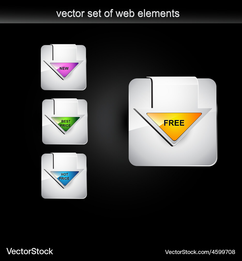 Display element Vector Image