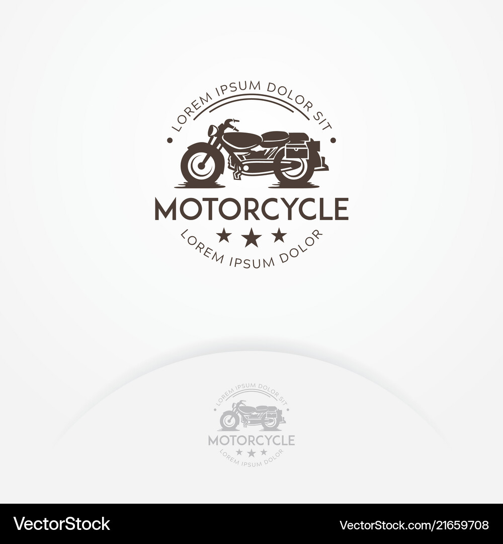 Vintage Motorcycle Logo Vector Image