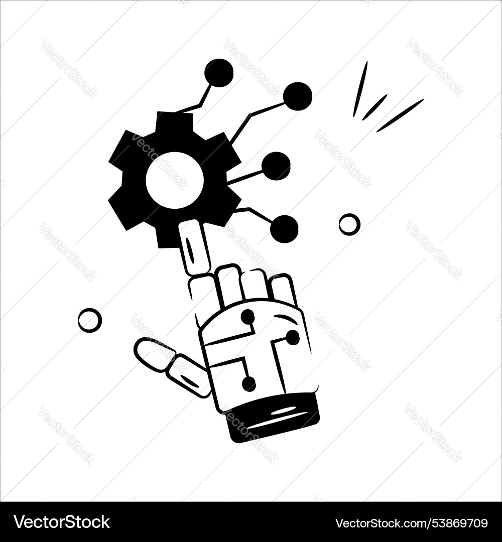 Ai robotics Vector Image