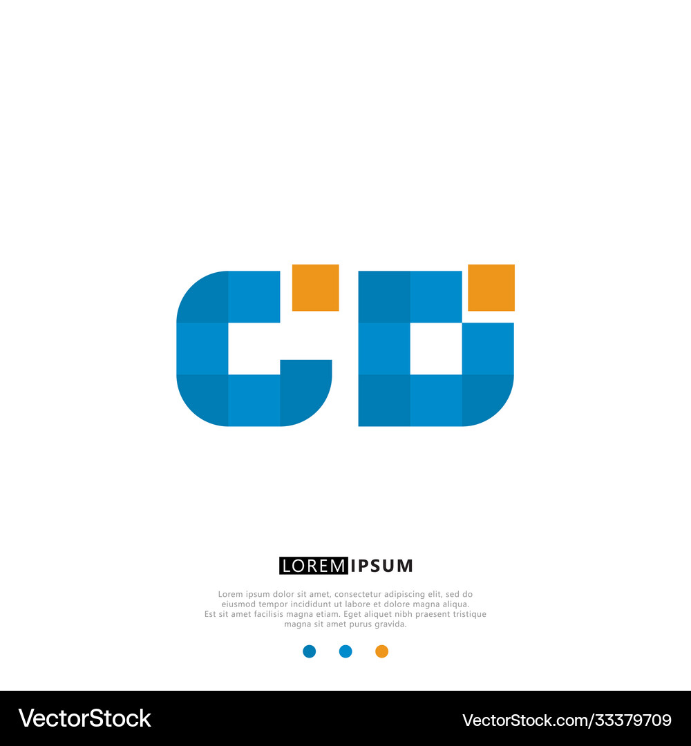 Cd or dc logo letter initial design template – Royalty-Free Vector ...