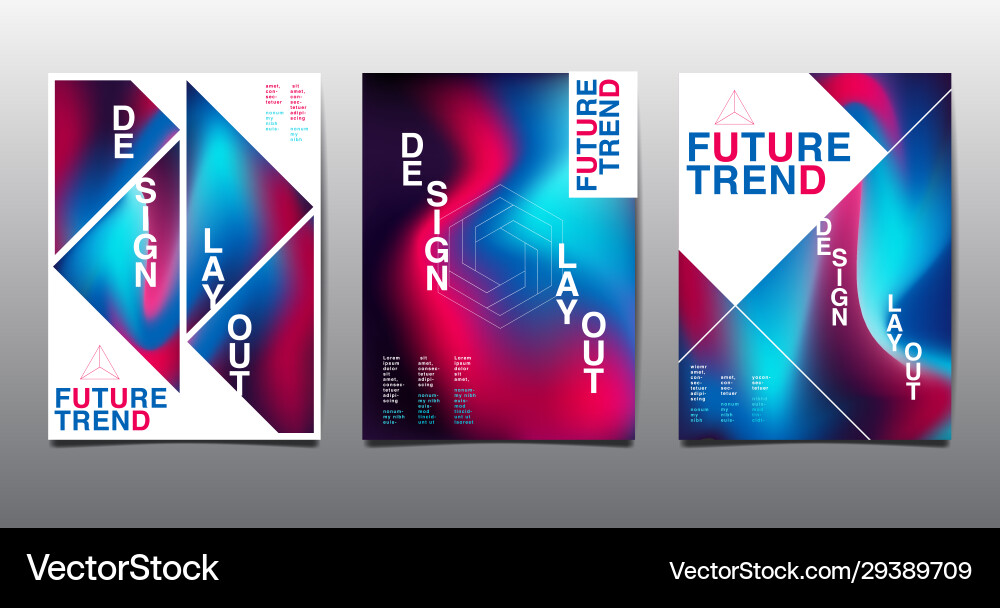 Design layout bright color background gradient vector image