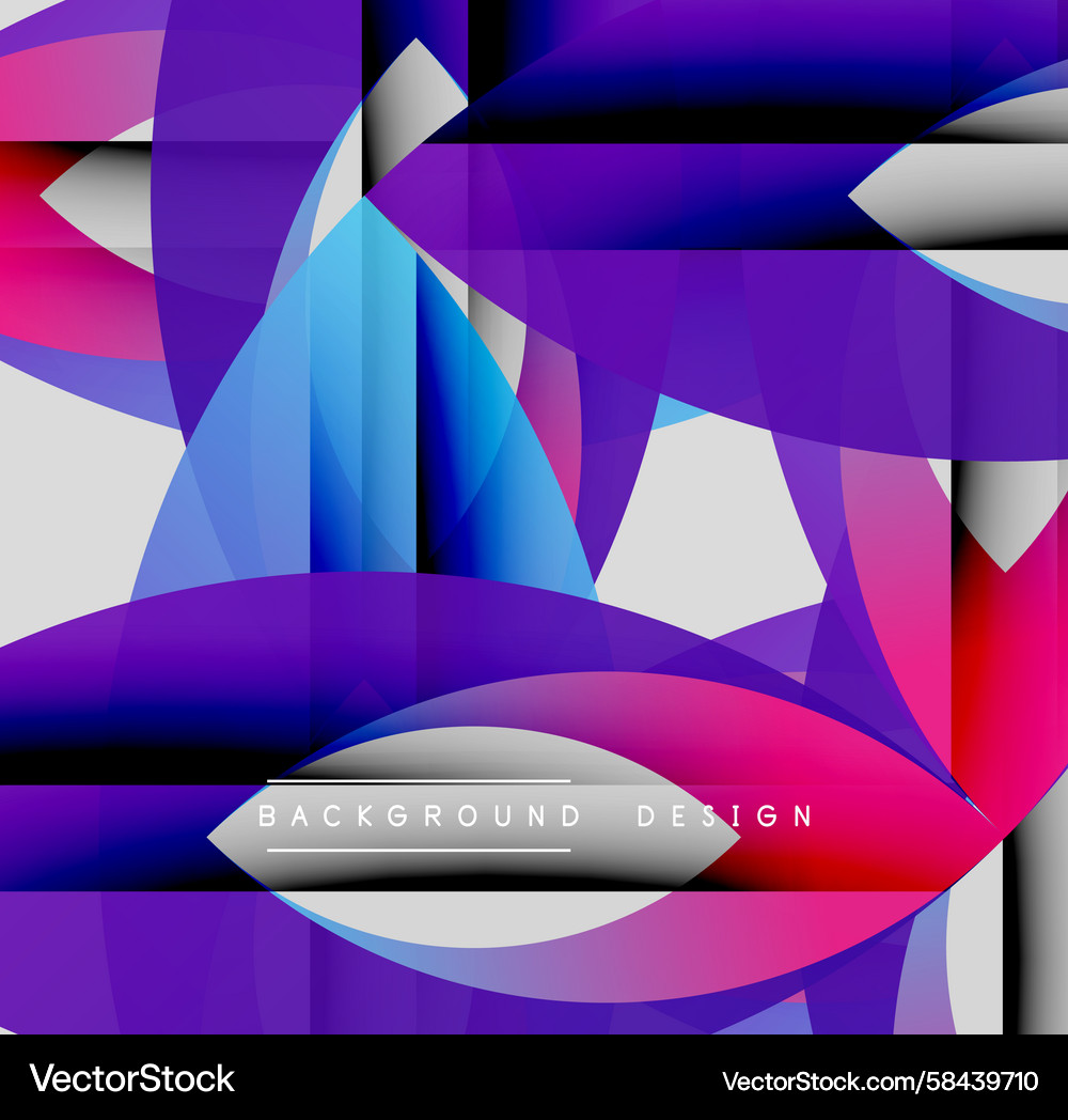 Abstract geometric shapes overlap creating Abstract geometric shapes overlap creating Vector Image