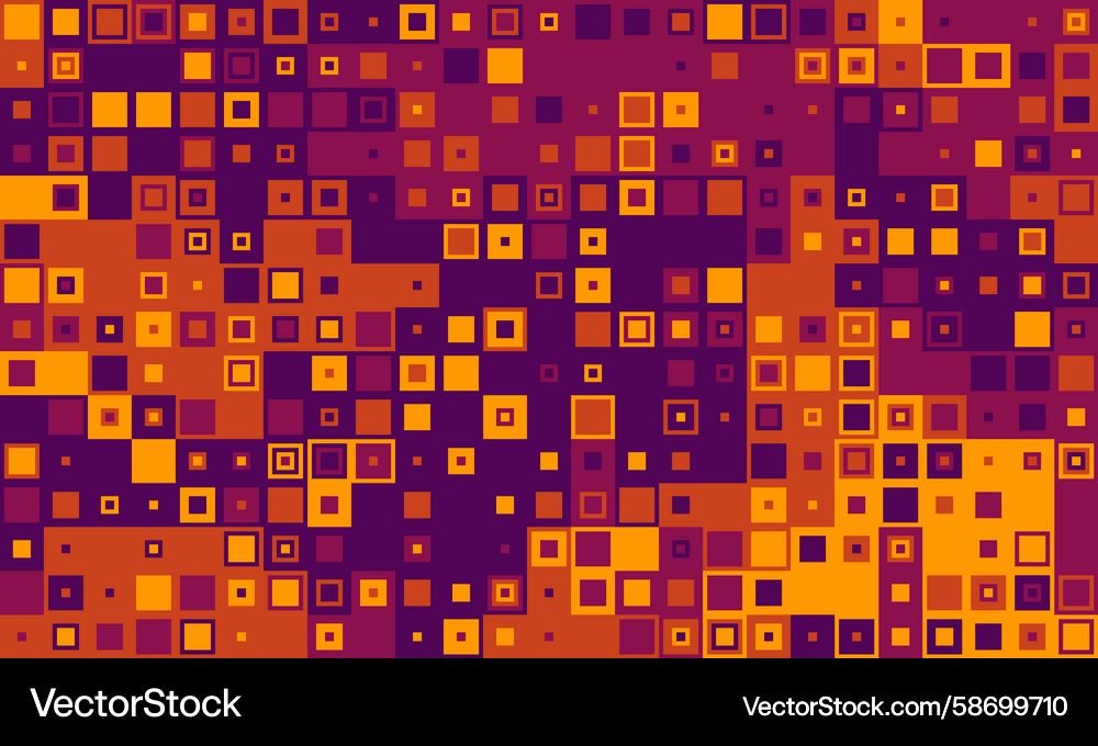 Abstract vibrant square mosaic pattern a dynamic Vector Image