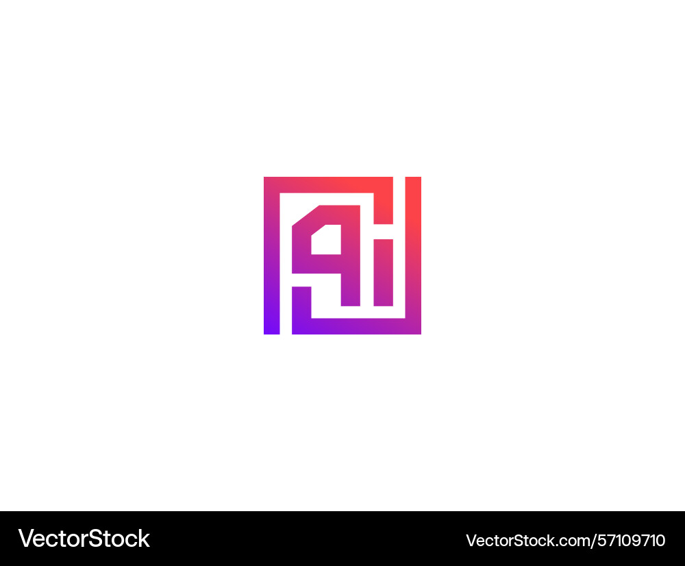Ai logo translator engine app learning system Ai logo translator engine app learning system vector image
