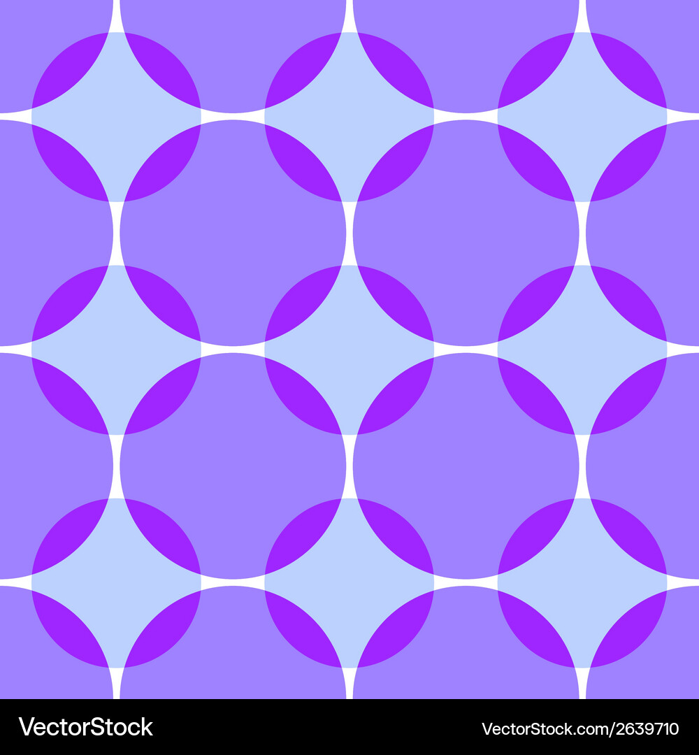 Colored intersecting circles seamless Vector Image