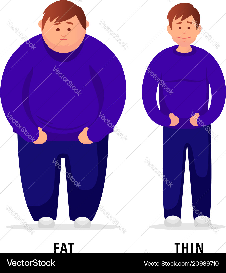 Man Transformation After Exercise vector image