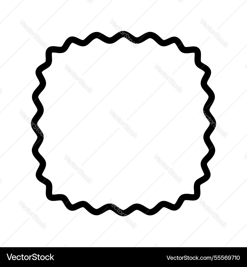 Wavy squircls or square with rounded borders Vector Image