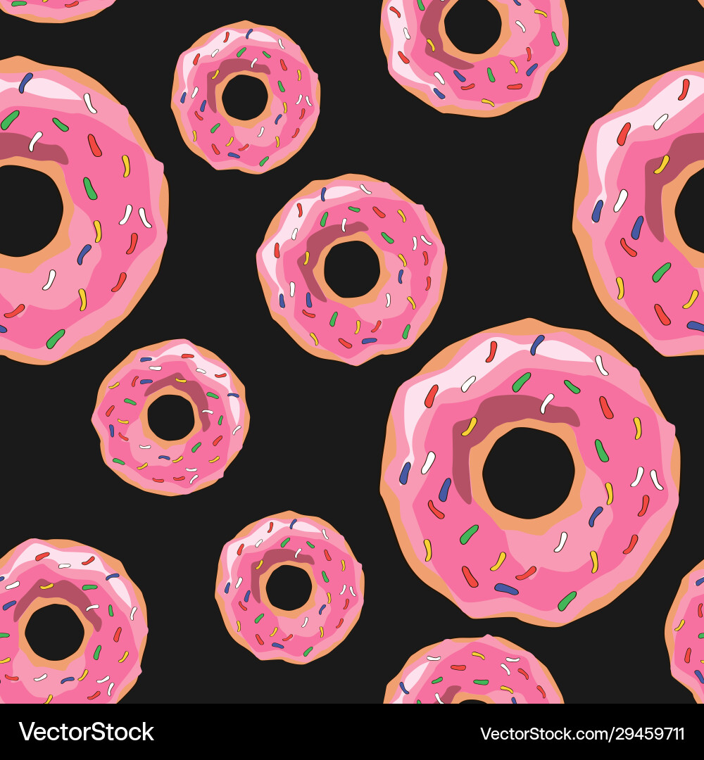 Bunte Glasur und Falten Donuts Bunte Glasur und Falten Donuts vektorbild