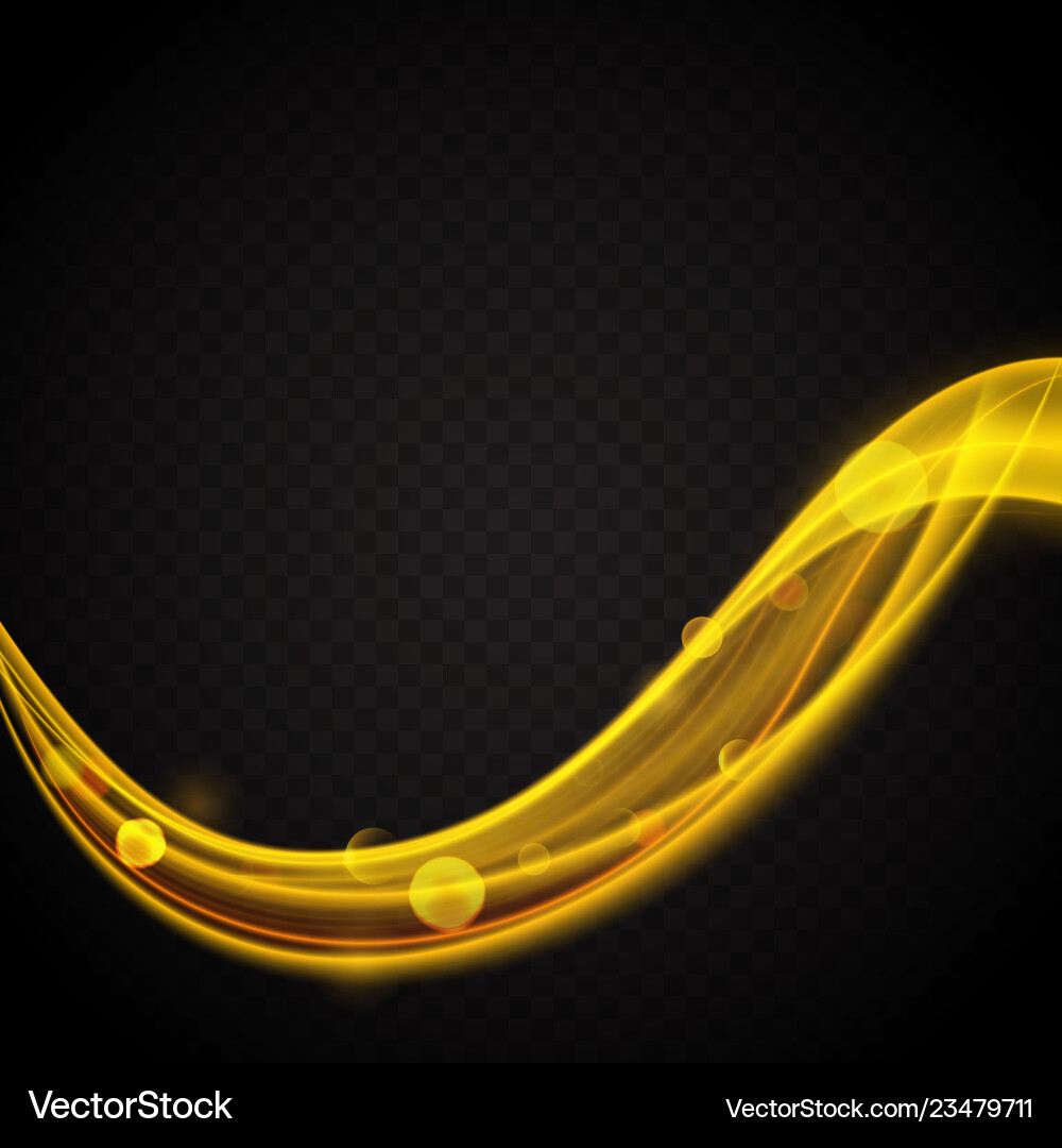 Glowing Wave Bokeh Background vector image