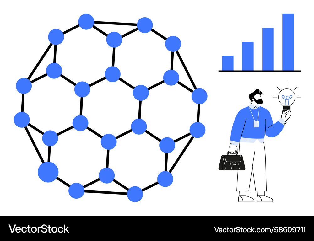 Networking concept with graph molecule structure Networking concept with graph molecule structure Vector Image